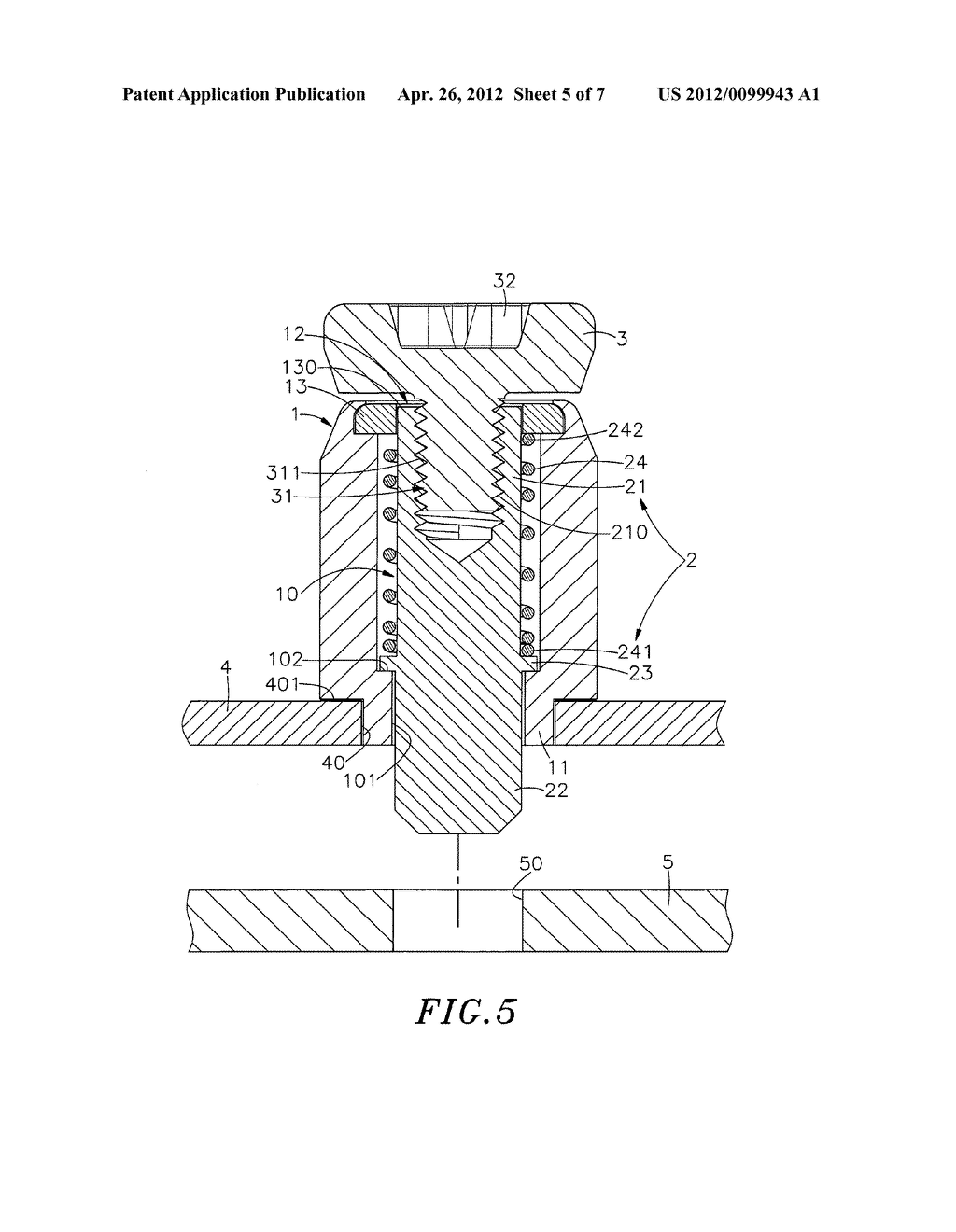 Captive fastener - diagram, schematic, and image 06