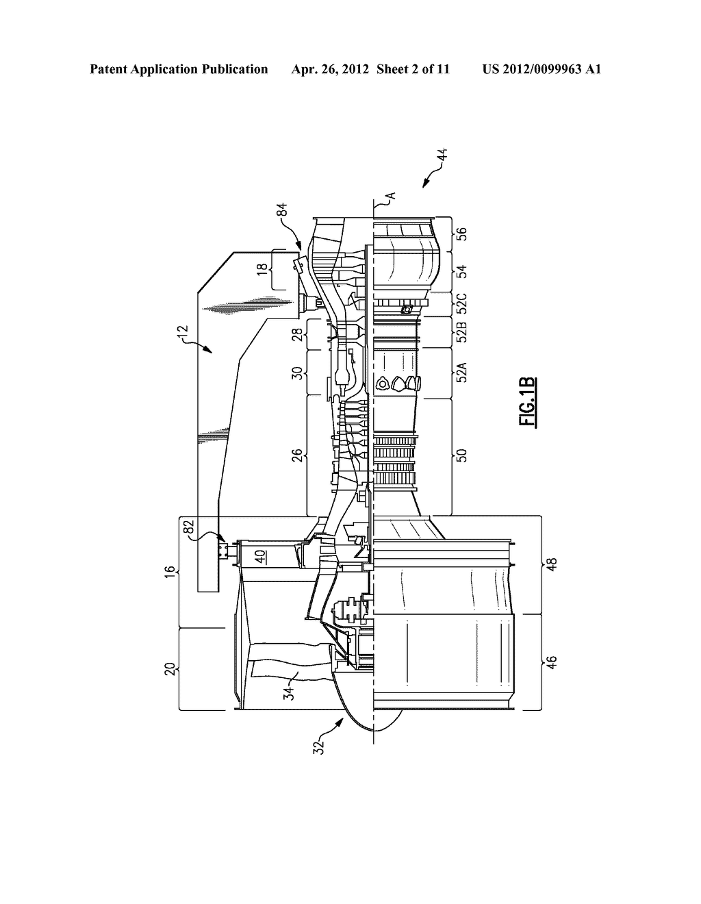 ENGINE MOUNT SYSTEM FOR A TURBOFAN GAS TURBINE ENGINE - diagram, schematic, and image 03