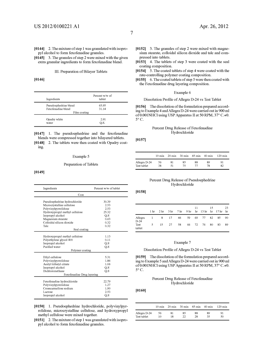 PHARMACEUTICAL COMPOSITIONS CONTAINING A COMBINATION OF AN ANTIHISTAMINE     AND A DECONGESTANT - diagram, schematic, and image 08