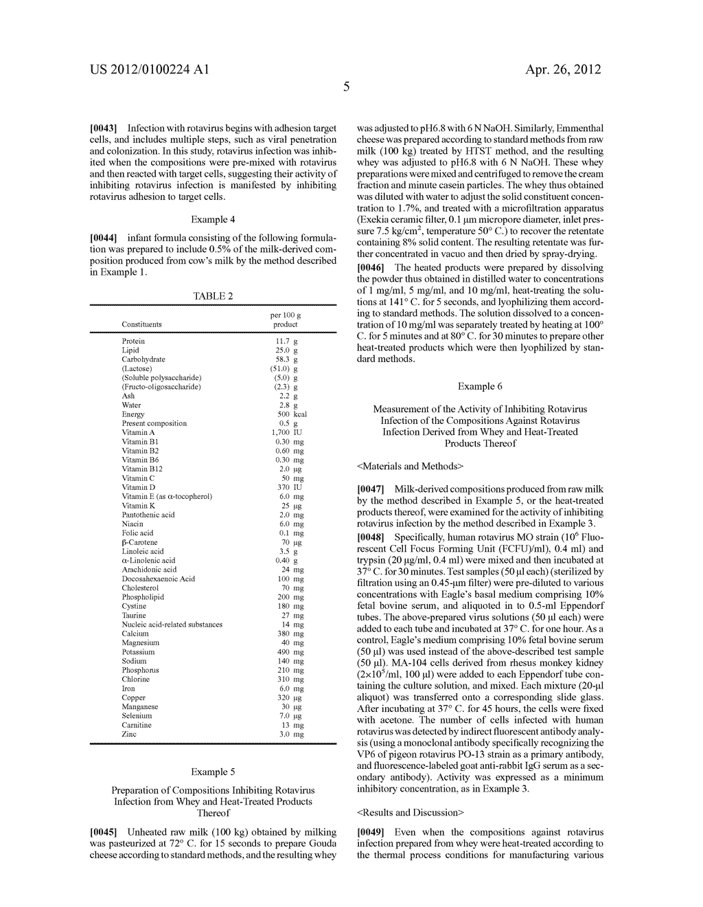 Compositions Against Rotavirus Infection and Processes For Producing The     Same - diagram, schematic, and image 07