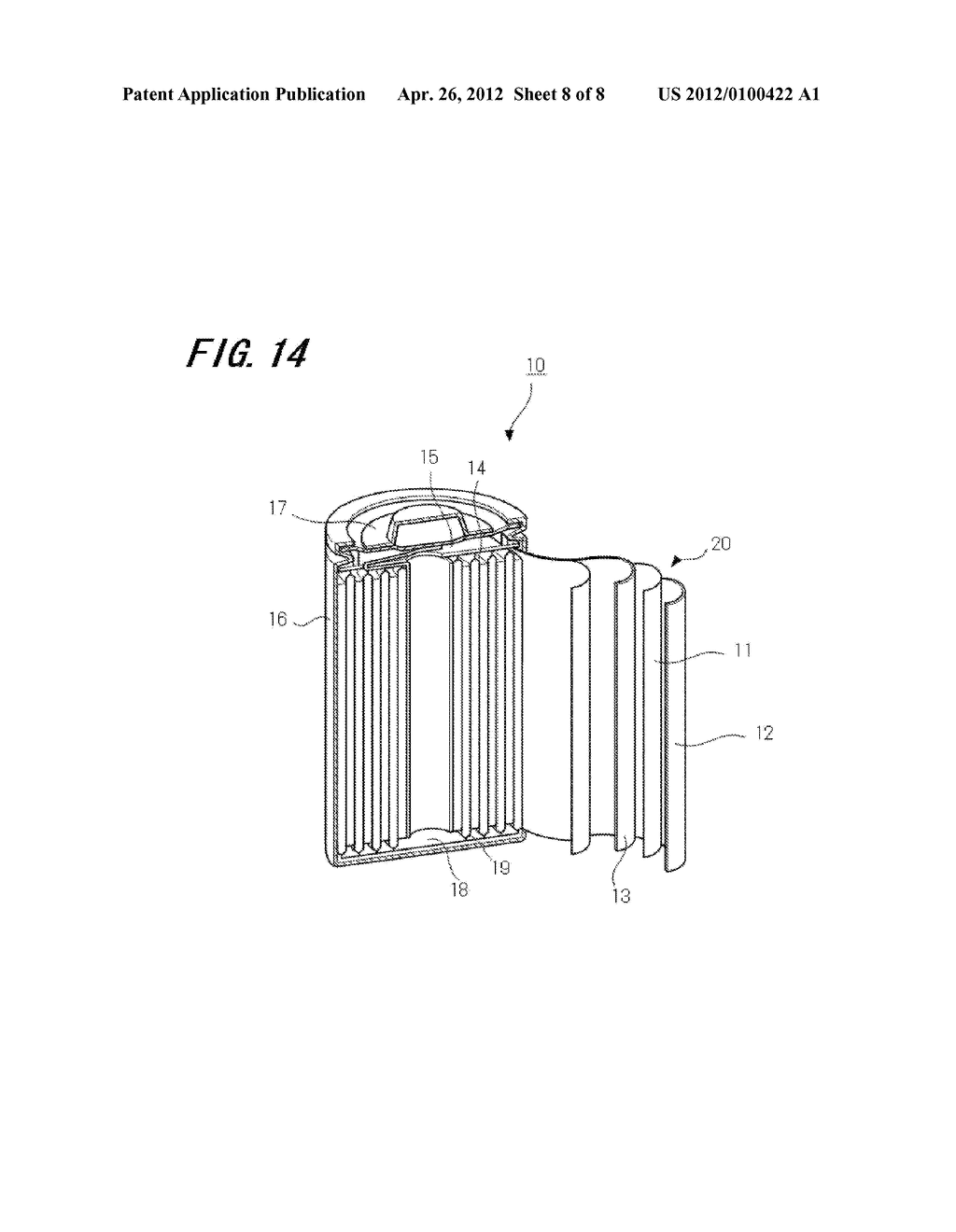 COMPOSITE NANO POROUS ELECTRODE MATERIAL, PROCESS FOR PRODUCTION THEREOF,     AND LITHIUM ION SECONDARY BATTERY - diagram, schematic, and image 09