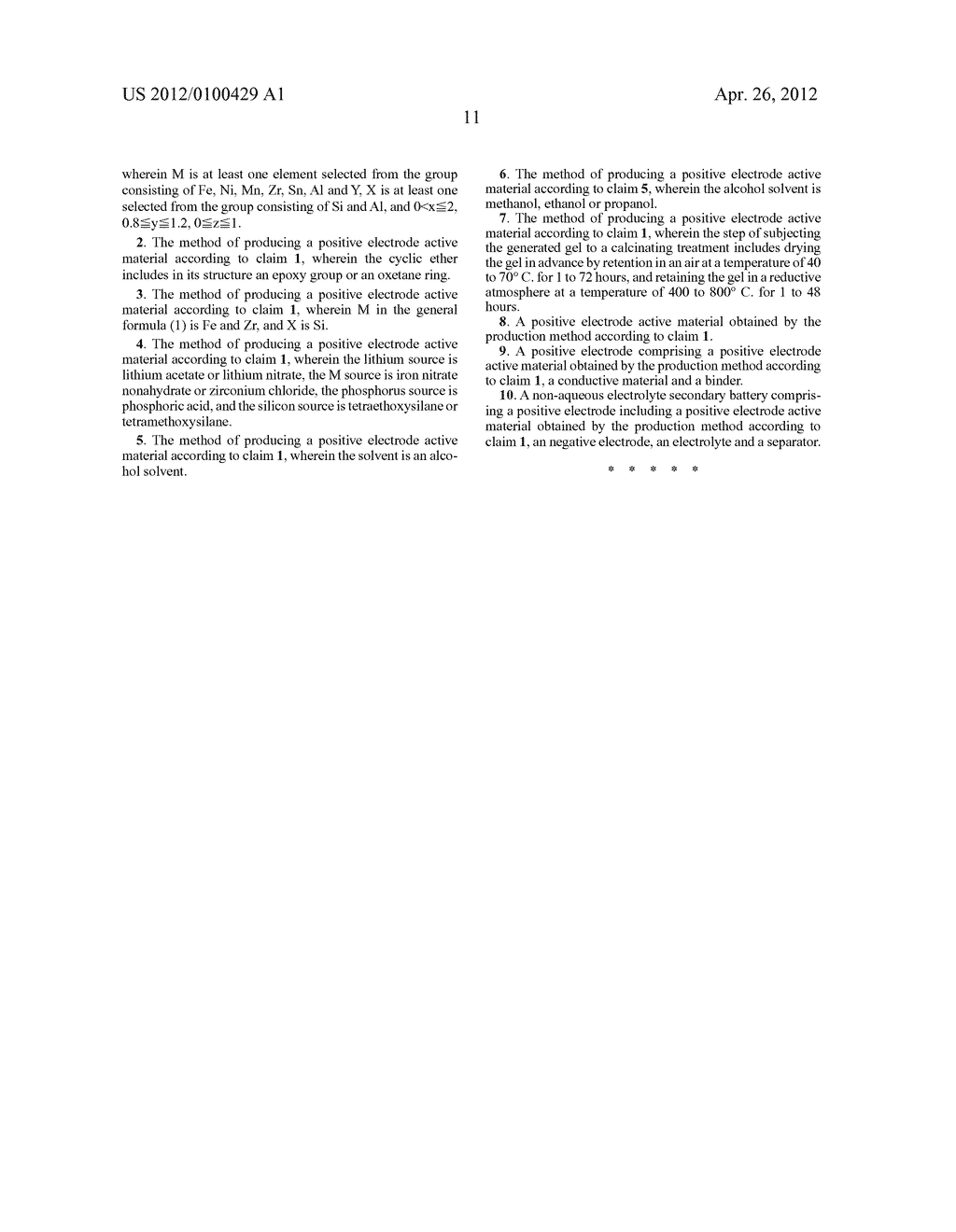 POSITIVE ELECTRODE ACTIVE MATERIAL, PRODUCTION METHOD THEREOF AND ITS USE - diagram, schematic, and image 20