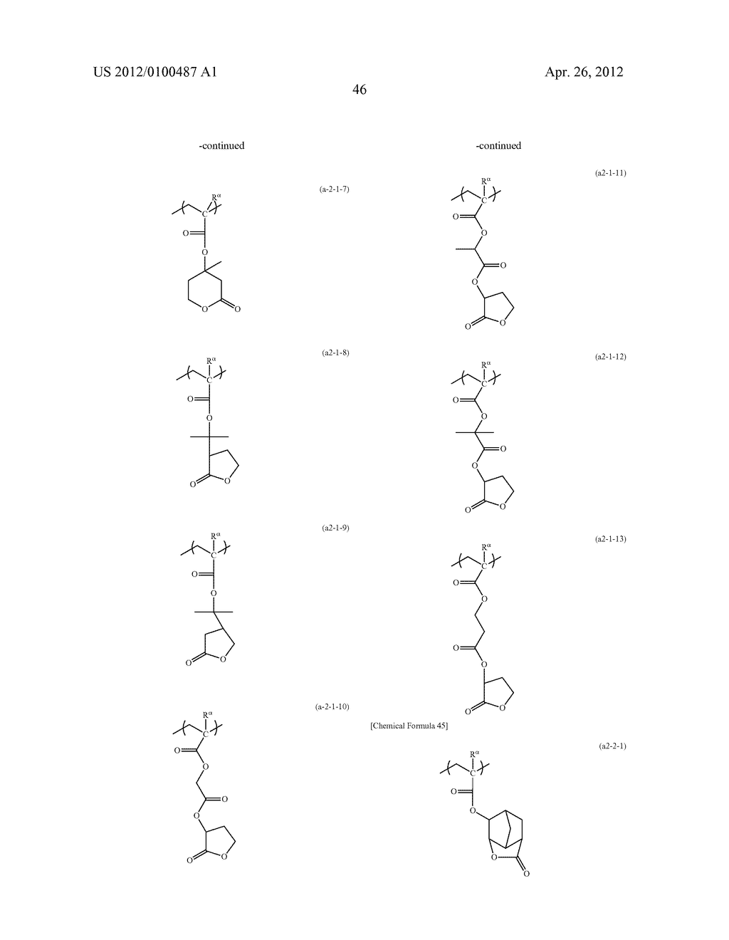 RESIST COMPOSITION, METHOD OF FORMING RESIST PATTERN, AND POLYMERIC     COMPOUND - diagram, schematic, and image 47