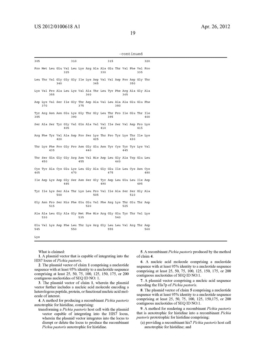 PICHIA PASTORIS LOCI ENCODING ENZYMES IN THE HISTIDINE BIOSYNTHETIC     PATHWAY - diagram, schematic, and image 20