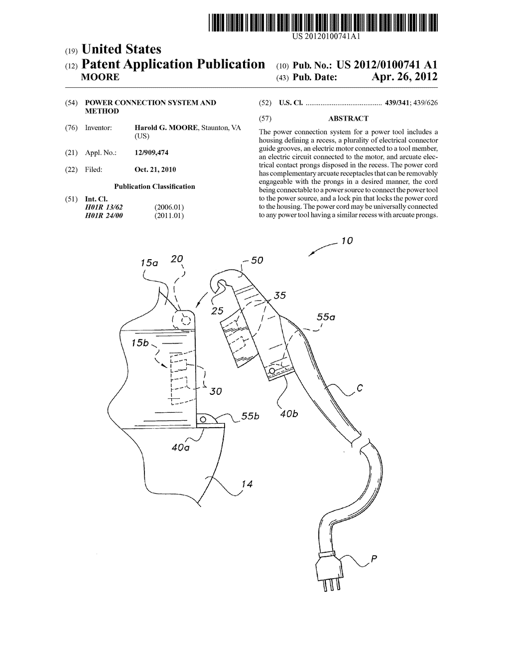 POWER CONNECTION SYSTEM AND METHOD - diagram, schematic, and image 01