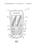 MOBILE WIRELESS COMMUNICATIONS DEVICE WITH REDUCED HARMONICS RESULTING     FROM METAL SHIELD COUPLING diagram and image