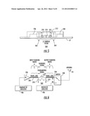 MOBILE WIRELESS COMMUNICATIONS DEVICE WITH REDUCED HARMONICS RESULTING     FROM METAL SHIELD COUPLING diagram and image