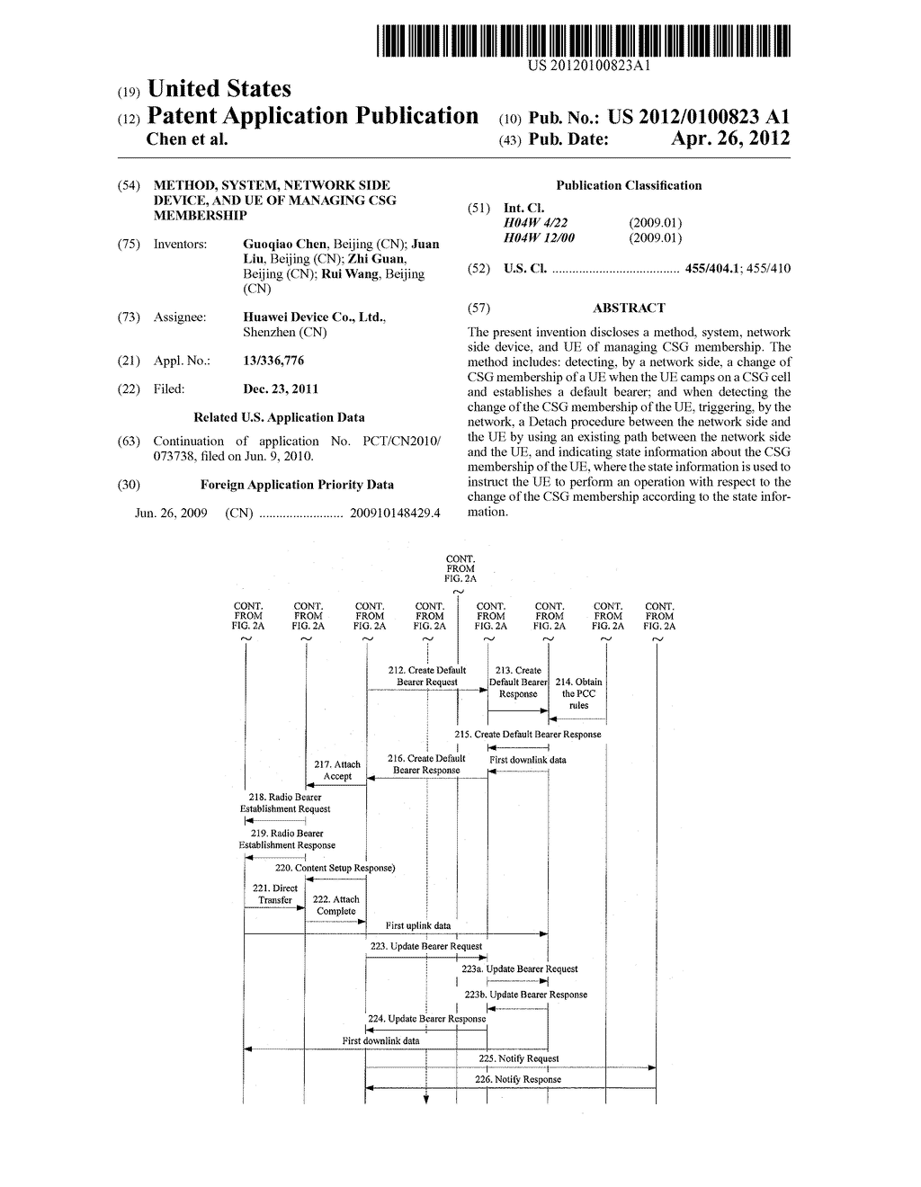 METHOD, SYSTEM, NETWORK SIDE DEVICE, AND UE OF MANAGING CSG MEMBERSHIP - diagram, schematic, and image 01