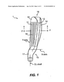 GOLF CLUB HEAD WITH TOP LINE INSERT diagram and image