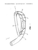 GOLF CLUB HEAD WITH TOP LINE INSERT diagram and image