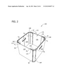 MACHINE AND METHOD FOR FORMING REINFORCED POLYGONAL CONTAINERS FROM BLANKS diagram and image