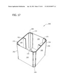 MACHINE AND METHOD FOR FORMING REINFORCED POLYGONAL CONTAINERS FROM BLANKS diagram and image