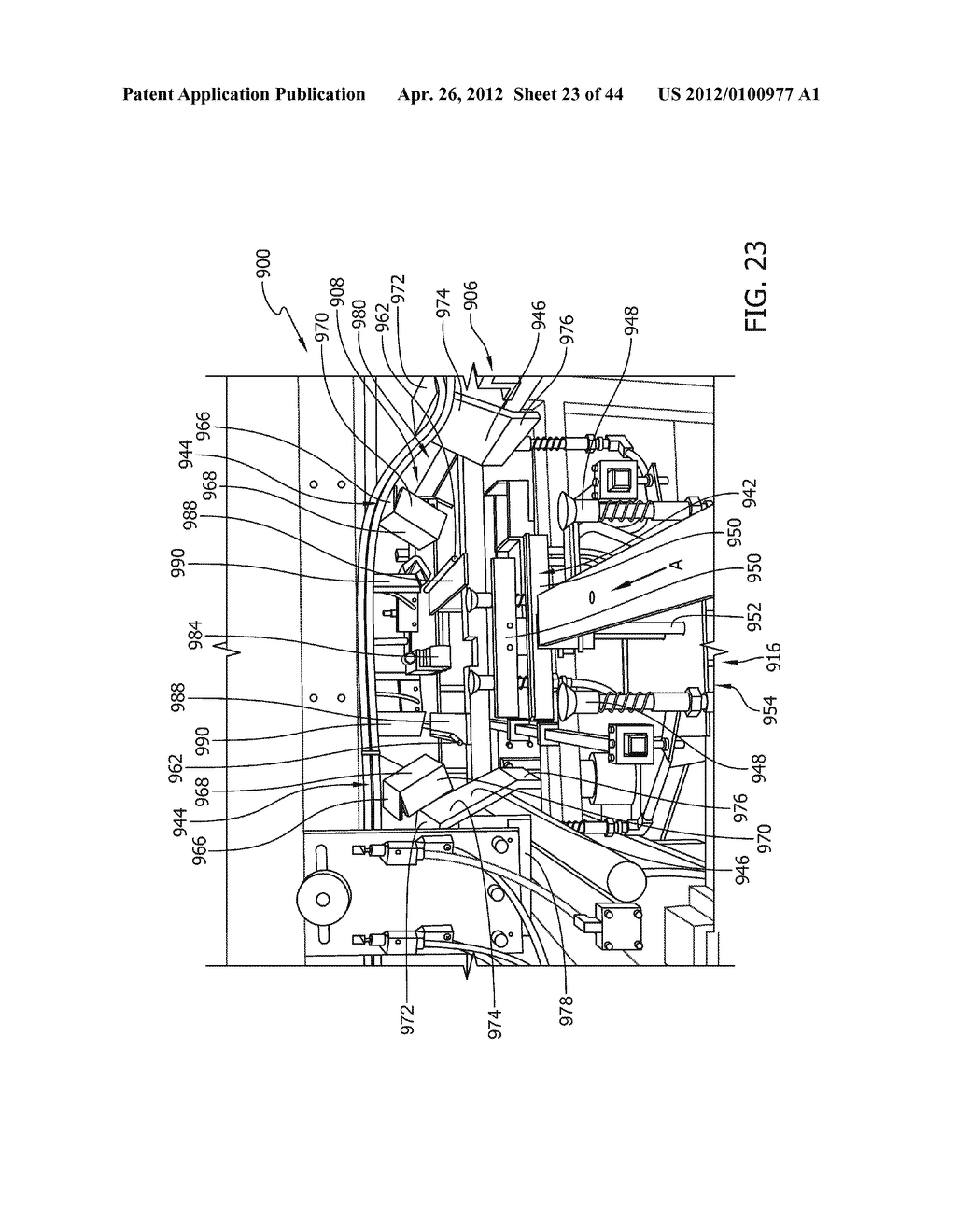 MACHINE AND METHOD FOR FORMING REINFORCED POLYGONAL CONTAINERS FROM BLANKS - diagram, schematic, and image 24