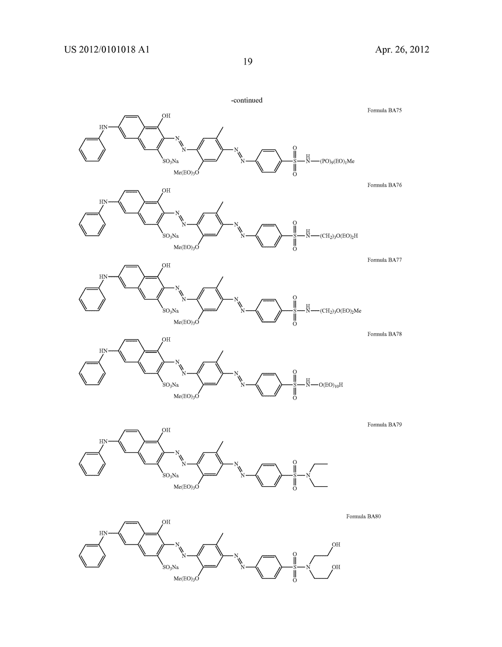 BIS-AZO COLORANTS FOR USE AS BLUING AGENTS - diagram, schematic, and image 20