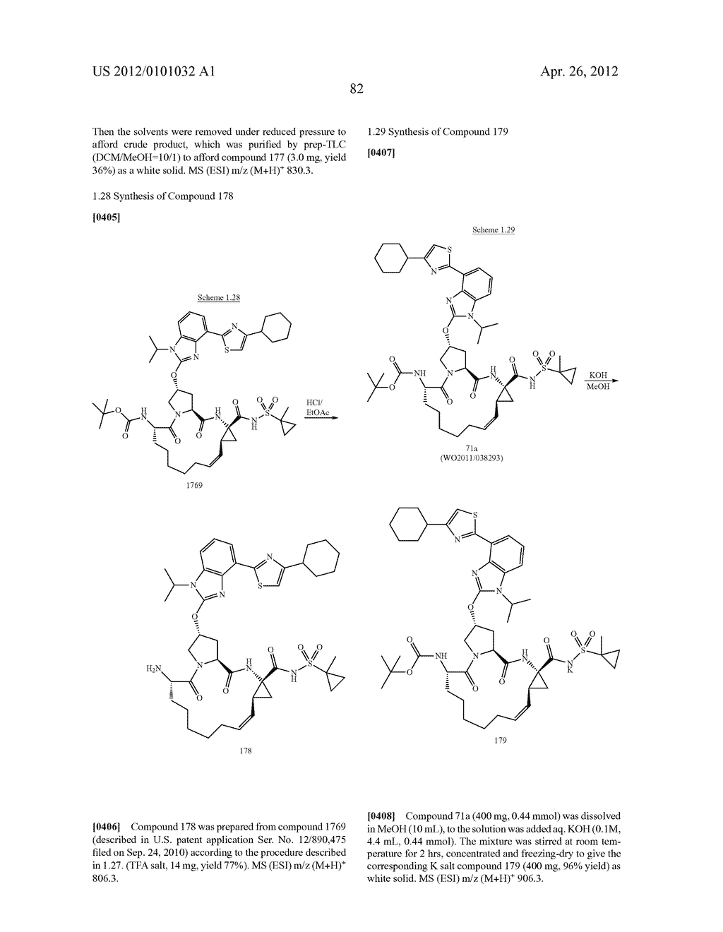 NOVEL MACROCYCLIC INHIBITORS OF HEPATITIS C VIRUS REPLICATION - diagram, schematic, and image 83