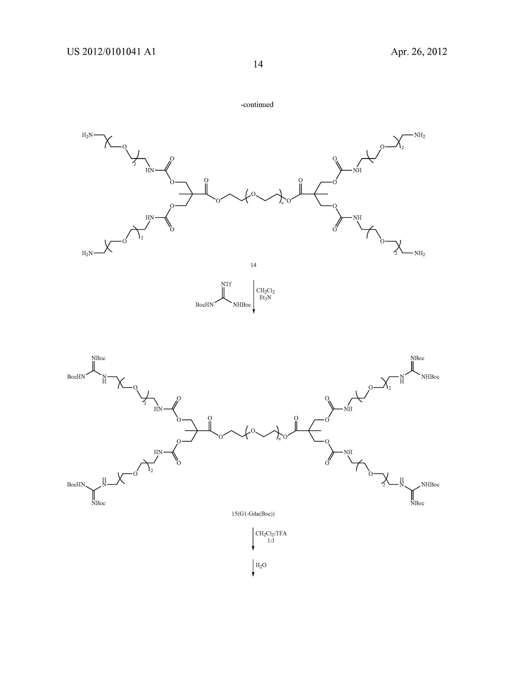 POLYIONIC DENDRIMER AND HYDROGEL COMPRISING SAME - diagram, schematic, and image 21