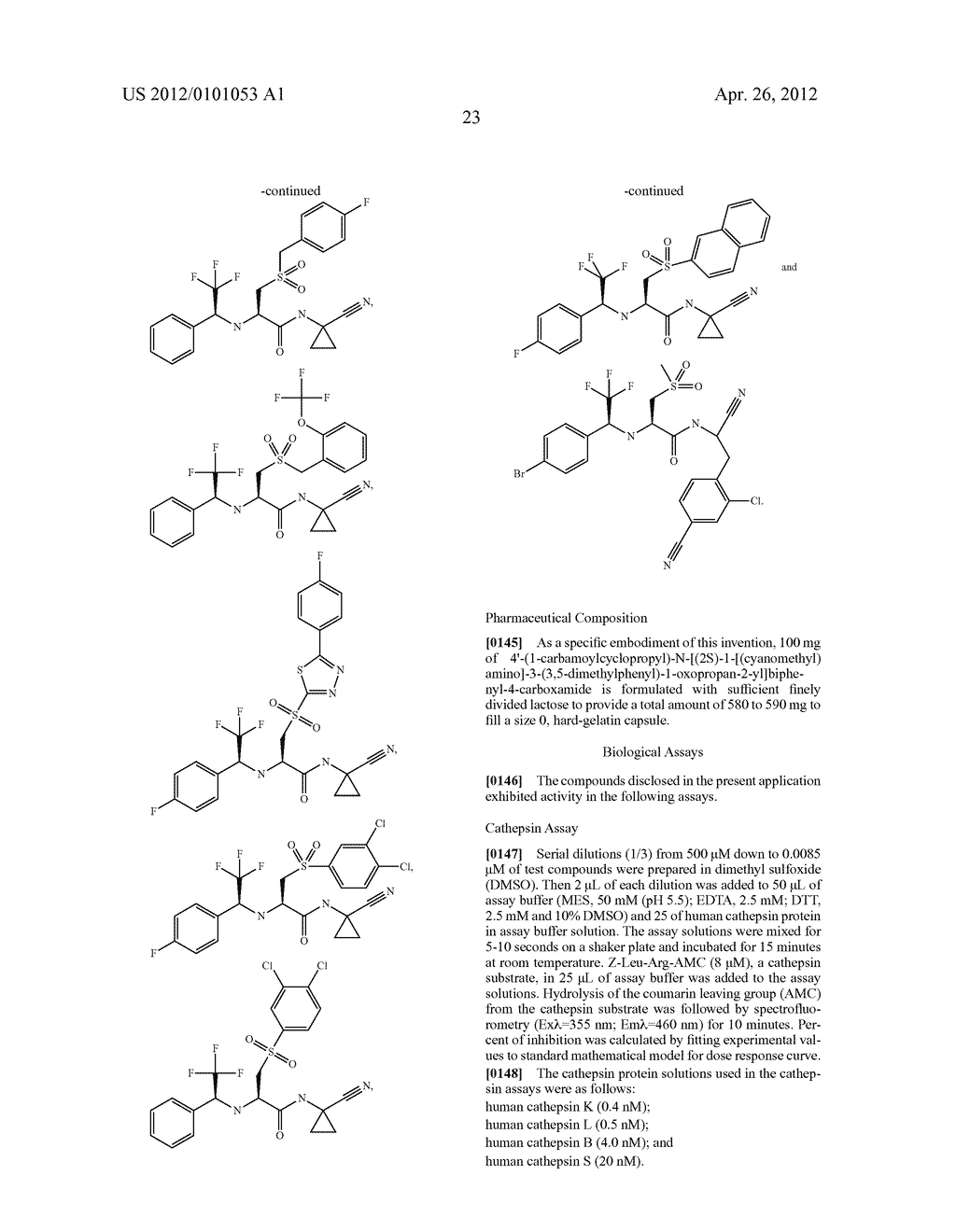 CATHEPSIN CYSTEINE PROTEASE INHIBITORS FOR THE TREATMENT OF VARIOUS     DISEASES - diagram, schematic, and image 24