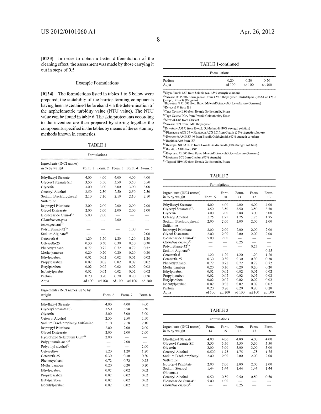 SKIN PROTECTANT, PARTICULARLY AGAINST HYDROPHOBIC (LIPOPHILIC) AND AGAINST     HYDROPHILIC (LIPOPHOBIC) HARMFUL SUBSTANCES - diagram, schematic, and image 12