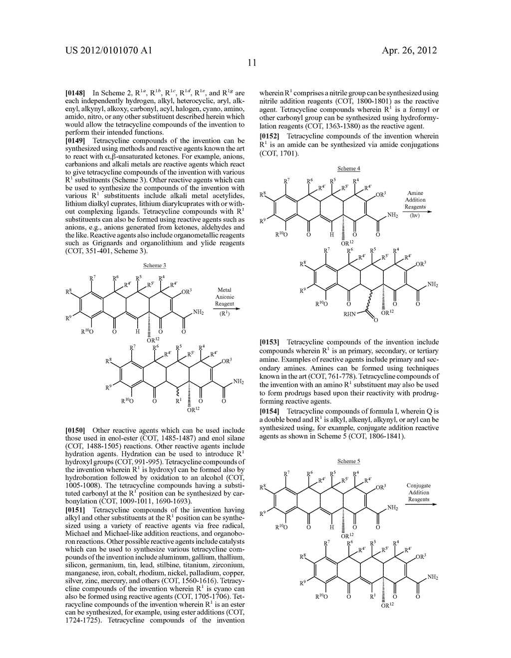 11a, 12-Derivatives of Tetracycline Compounds - diagram, schematic, and image 12