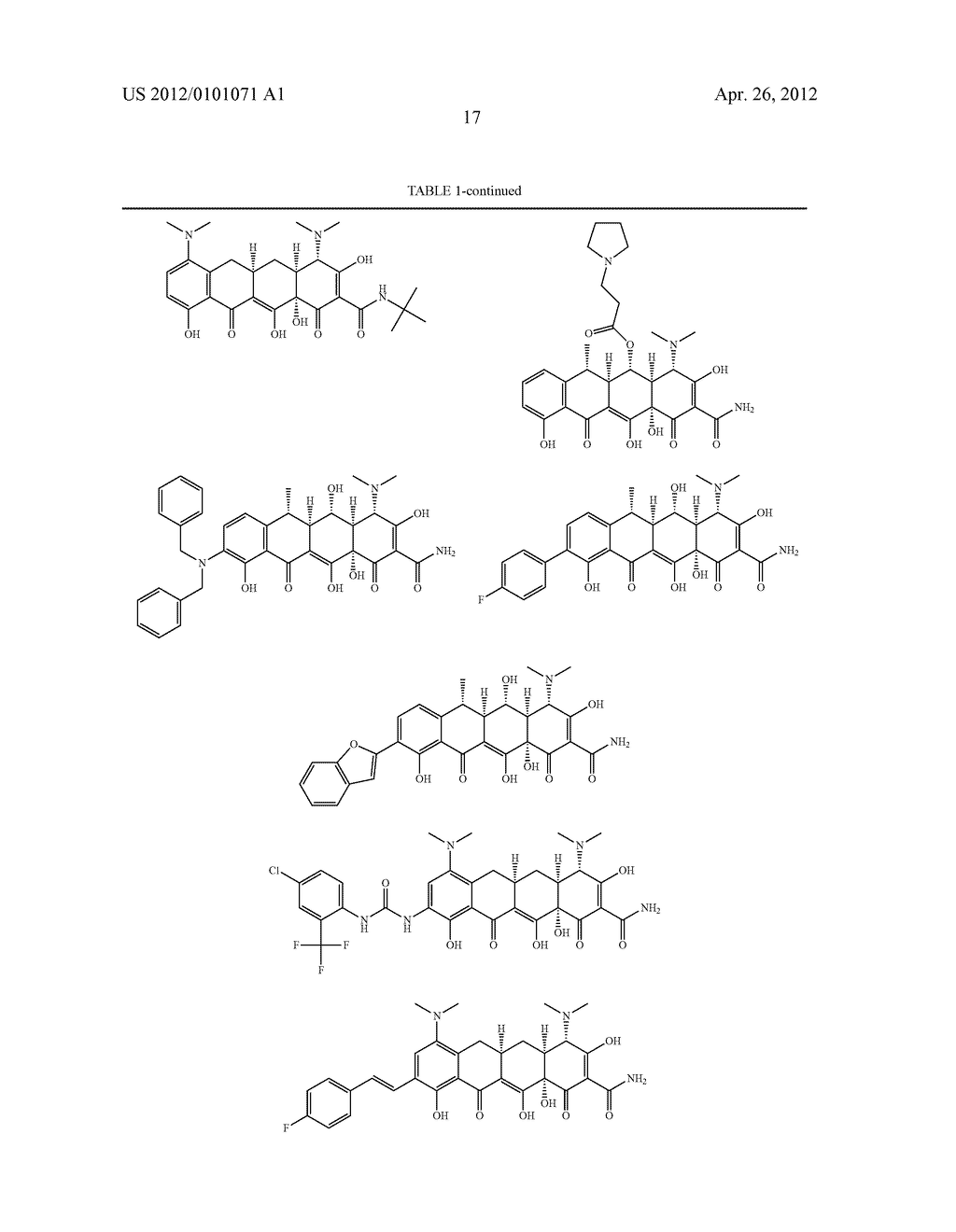 SubstitutedTetracycline Compounds for the Treatment of Malaria - diagram, schematic, and image 18