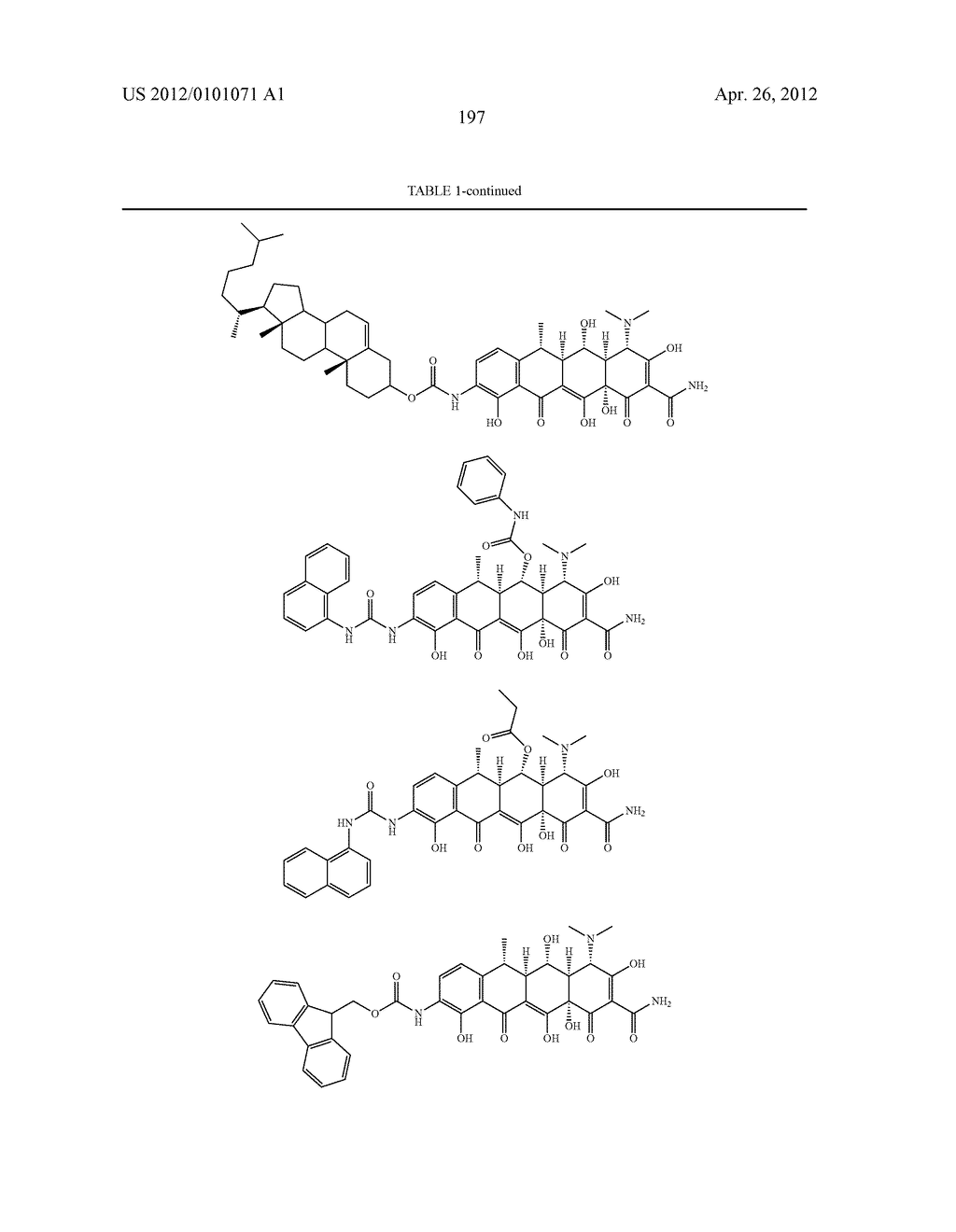 SubstitutedTetracycline Compounds for the Treatment of Malaria - diagram, schematic, and image 198