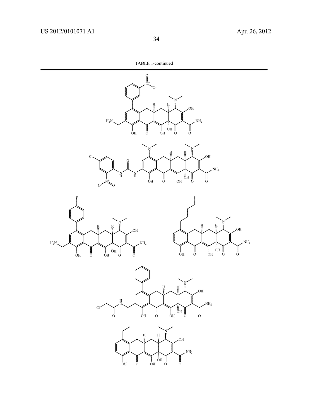 SubstitutedTetracycline Compounds for the Treatment of Malaria - diagram, schematic, and image 35