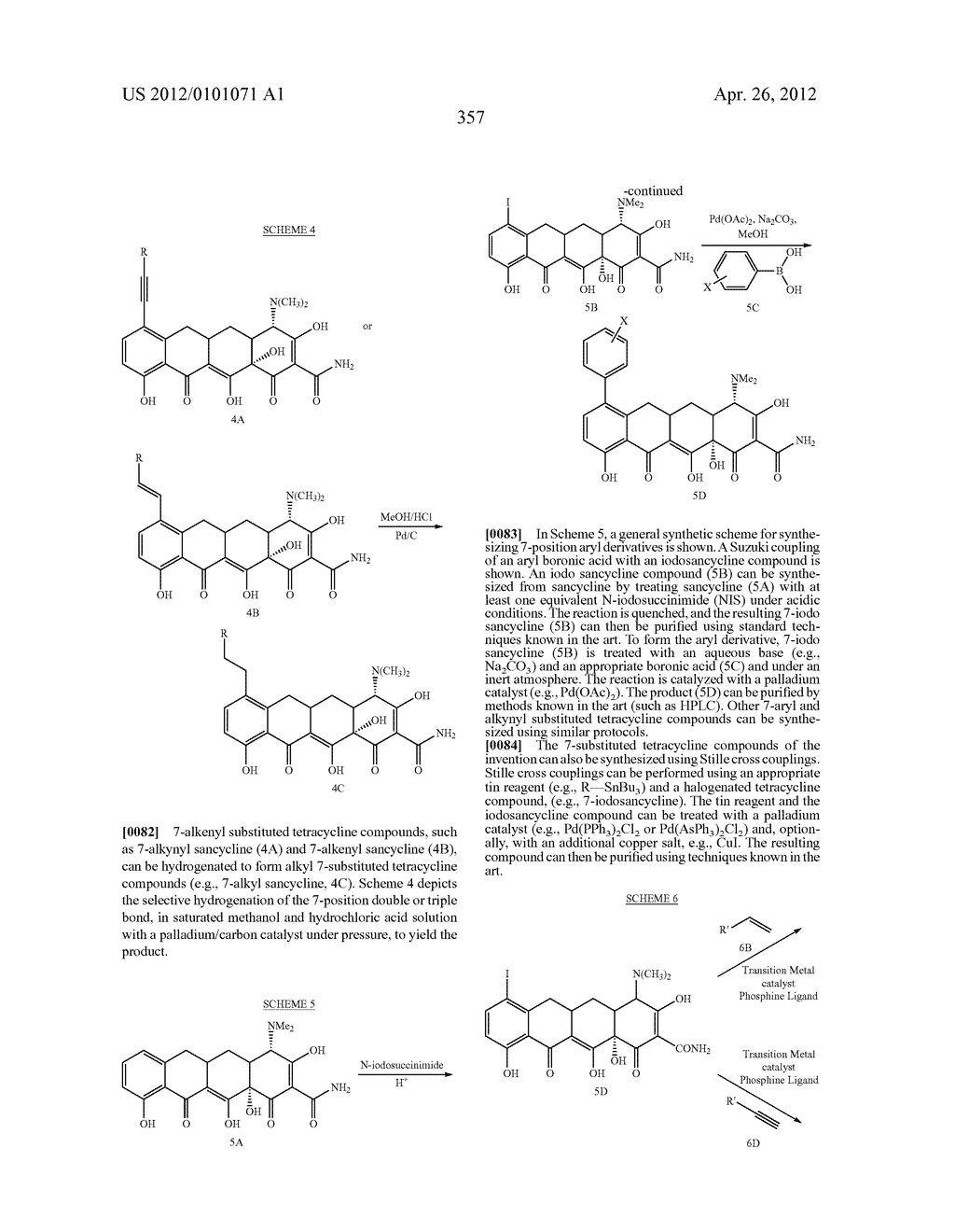 SubstitutedTetracycline Compounds for the Treatment of Malaria - diagram, schematic, and image 358