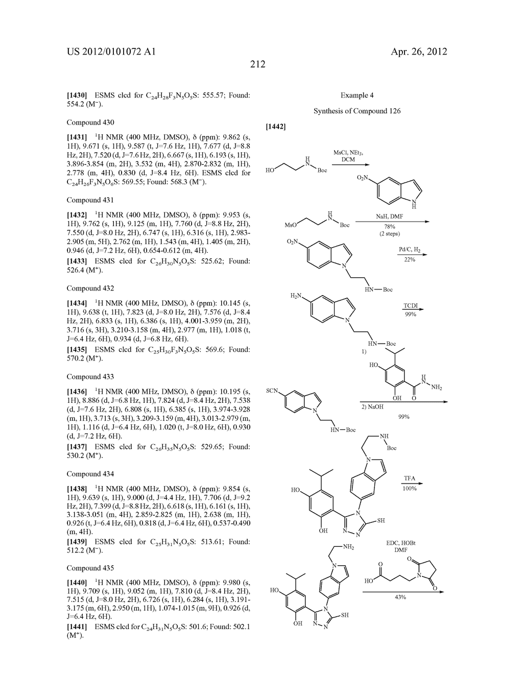 TRIAZOLE COMPOUNDS THAT MODULATE HSP90 ACTIVITY - diagram, schematic, and image 213