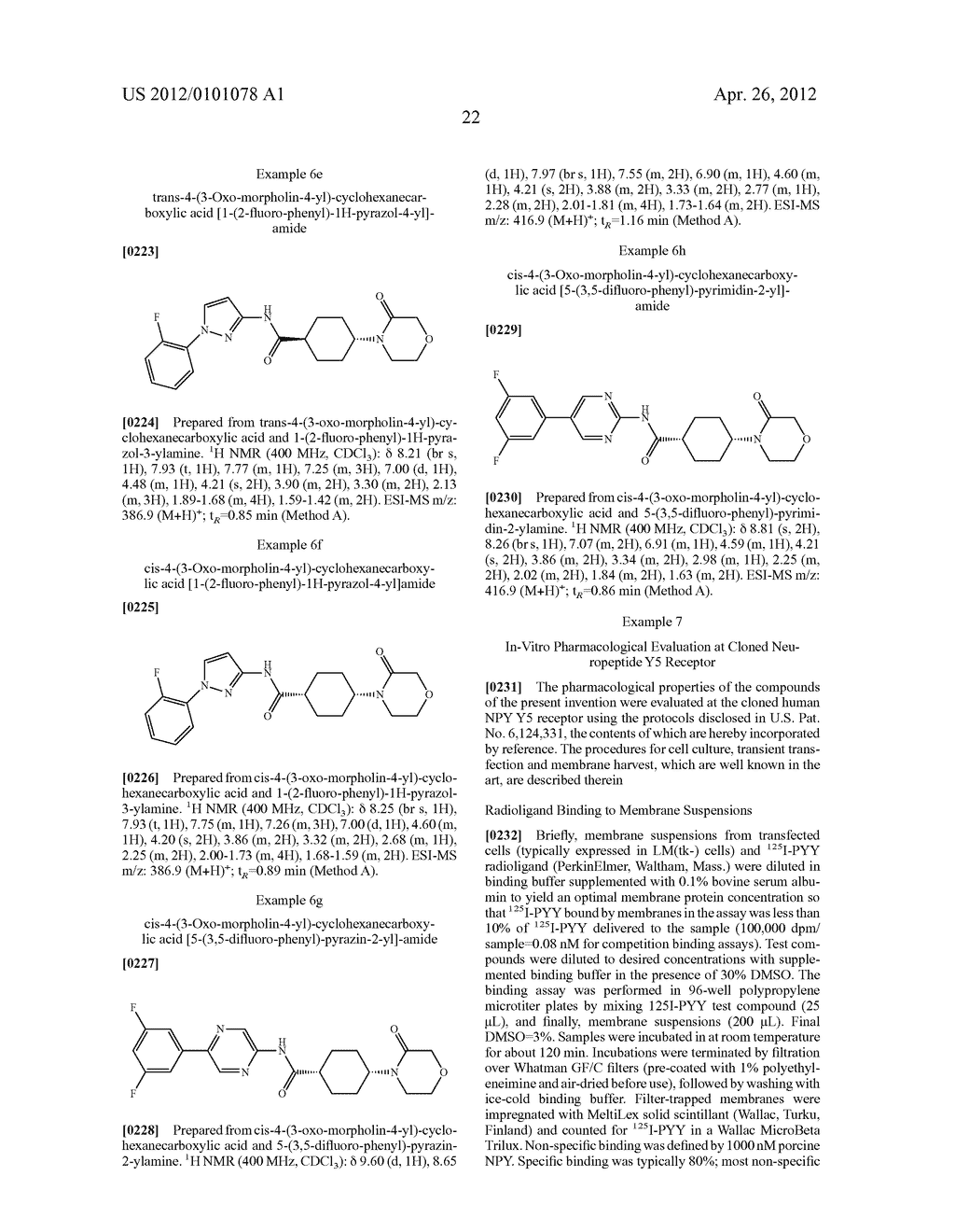 AMIDE DERIVATIVES AS NEUROPEPTIDE Y5 RECEPTOR LIGANDS - diagram, schematic, and image 23