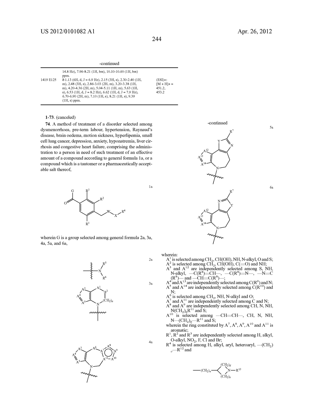 VASOPRESSIN V1A ANTAGONISTS - diagram, schematic, and image 245