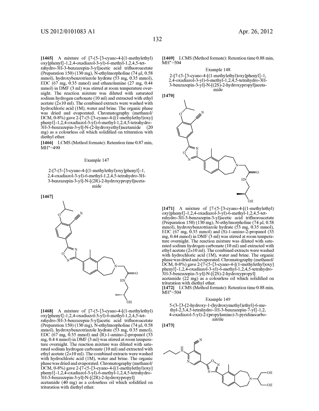 S1P1 AGONISTS COMPRISING A BICYCLIC N-CONTAINING RING - diagram, schematic, and image 133