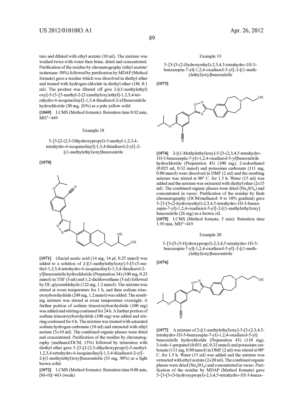 S1P1 AGONISTS COMPRISING A BICYCLIC N-CONTAINING RING - diagram, schematic, and image 90