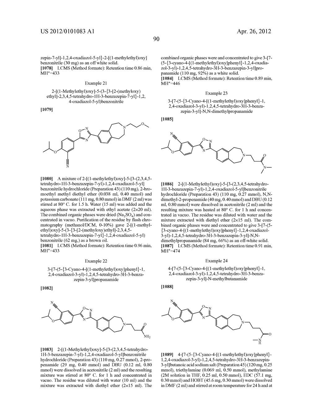 S1P1 AGONISTS COMPRISING A BICYCLIC N-CONTAINING RING - diagram, schematic, and image 91