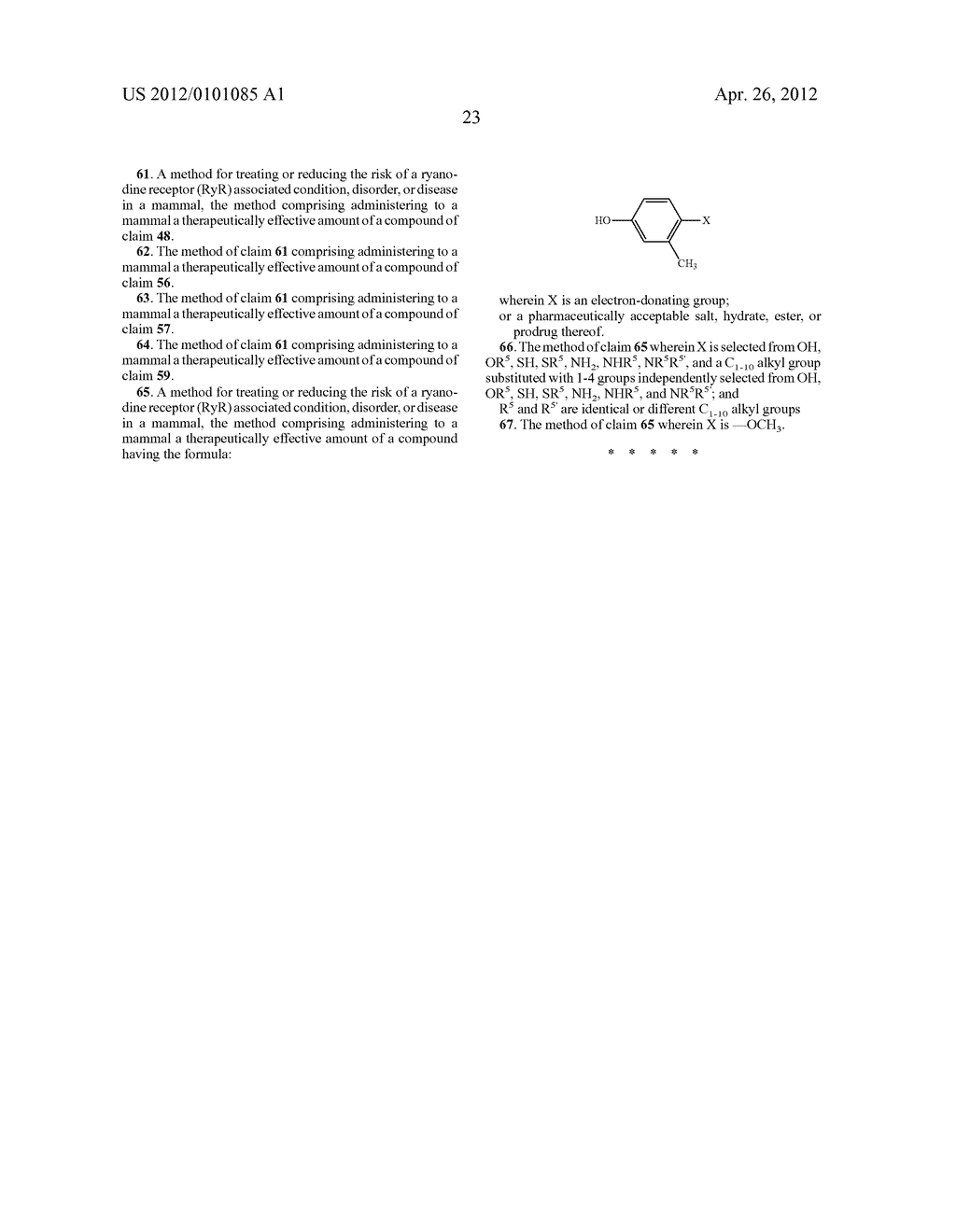Compounds And Methods For Modulating Activity Of Calcium Release Channels - diagram, schematic, and image 32