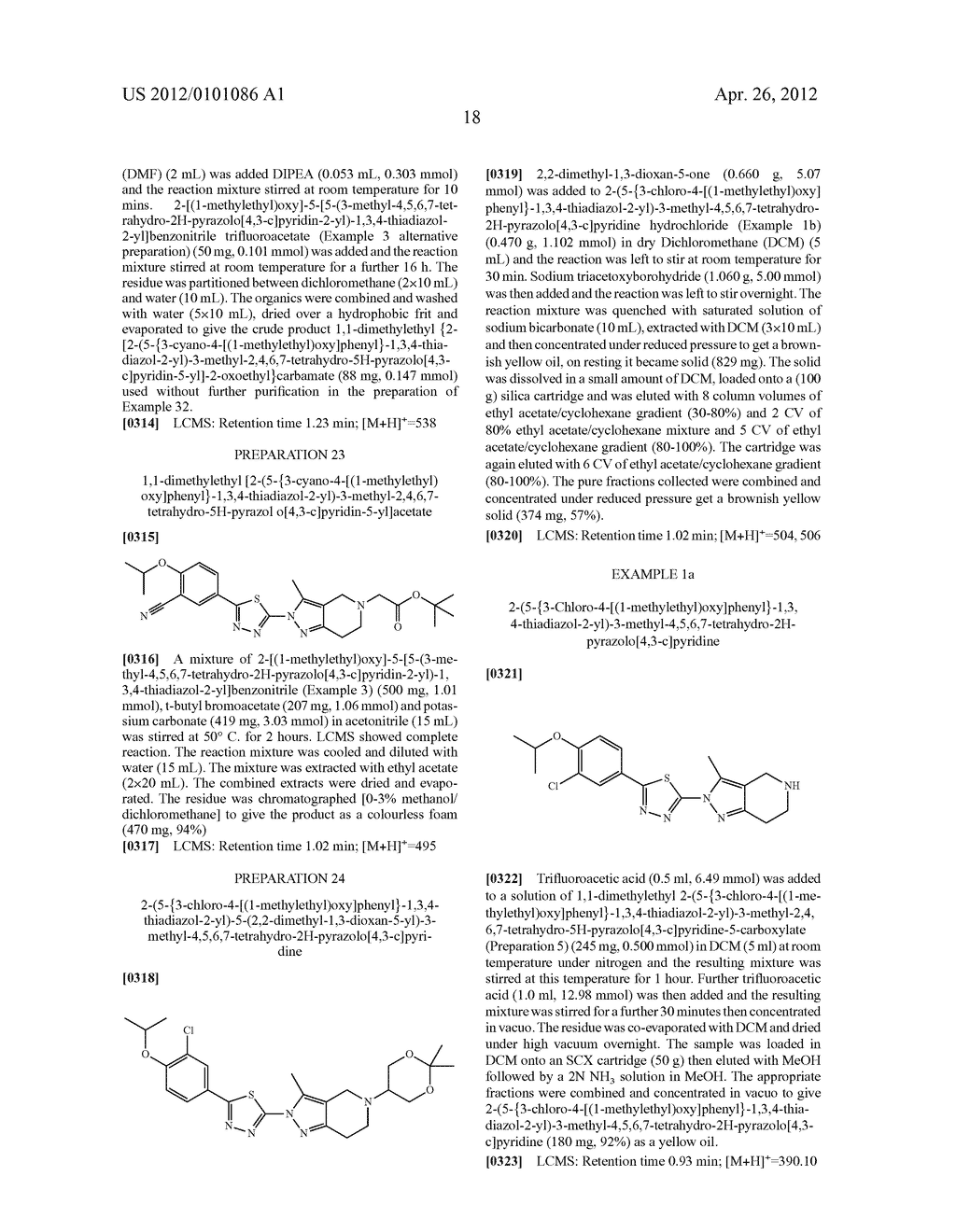 THIADIAZOLE DERIVATIVES AND THEIR USE FOR THE TREATMENT OF DISORDERS     MEDIATED BY S1P1 RECEPTORS - diagram, schematic, and image 19