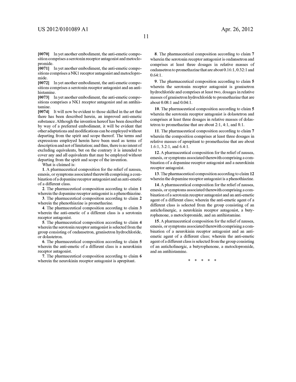 Anti-Emetic Substance - diagram, schematic, and image 12