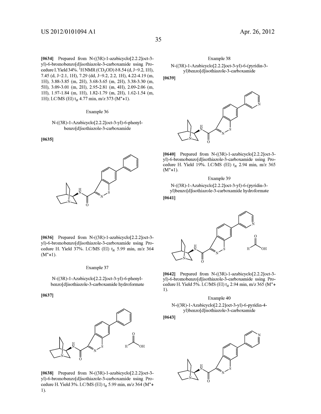 INDAZOLES, BENZOTHIAZOLES, AND BENZOISOTHIAZOLES, AND PREPARATION AND USES     THEREOF - diagram, schematic, and image 36