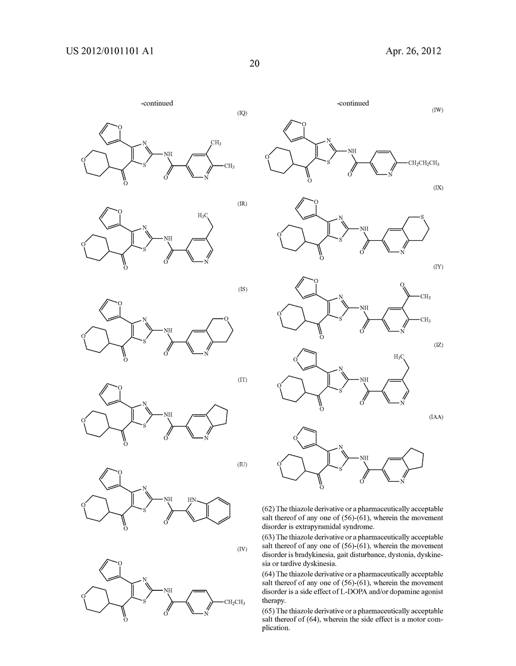 THERAPEUTIC AGENT FOR MOTOR DISORDERS - diagram, schematic, and image 22