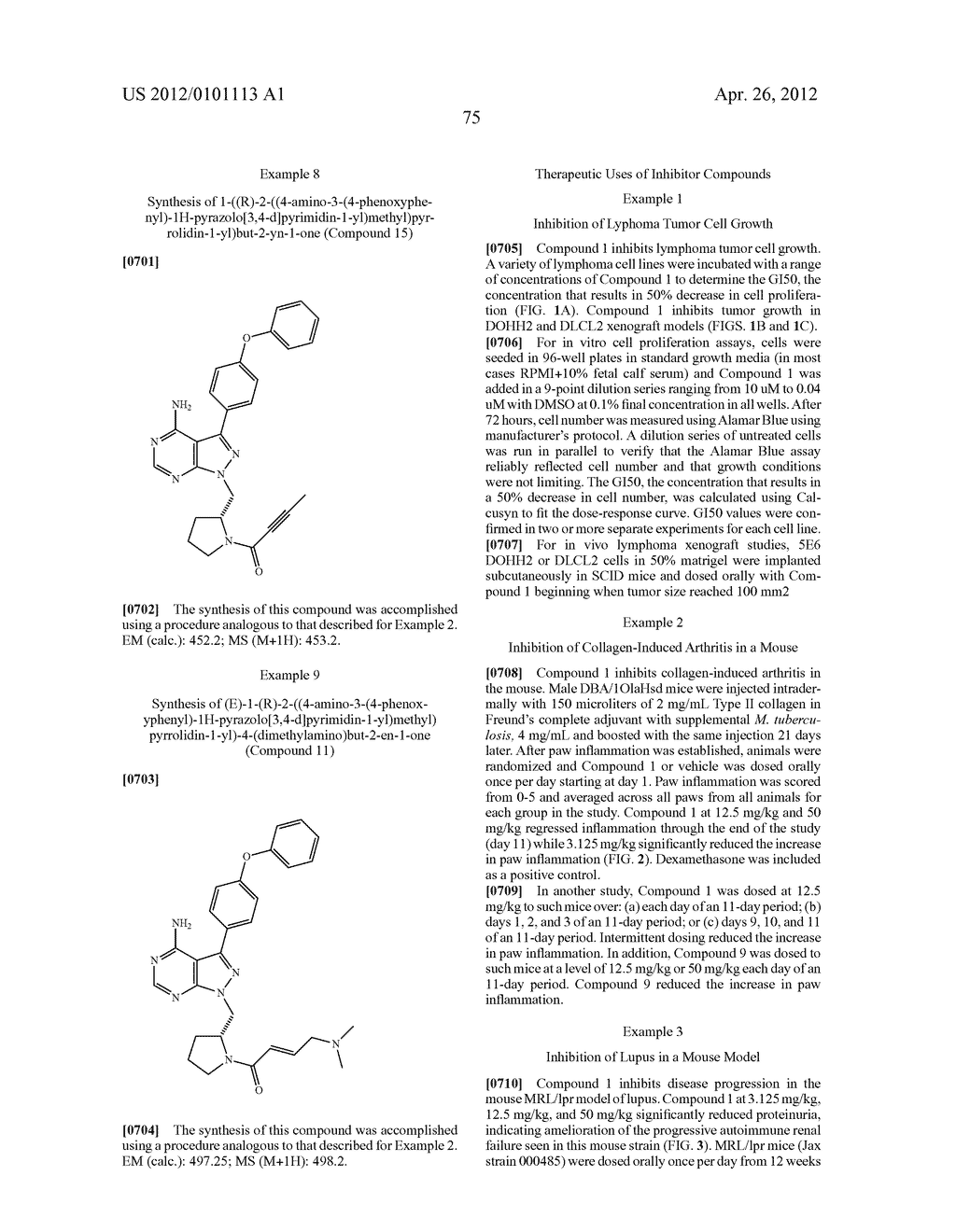 INHIBITORS OF BRUTON'S TYROSINE KINASE - diagram, schematic, and image 83