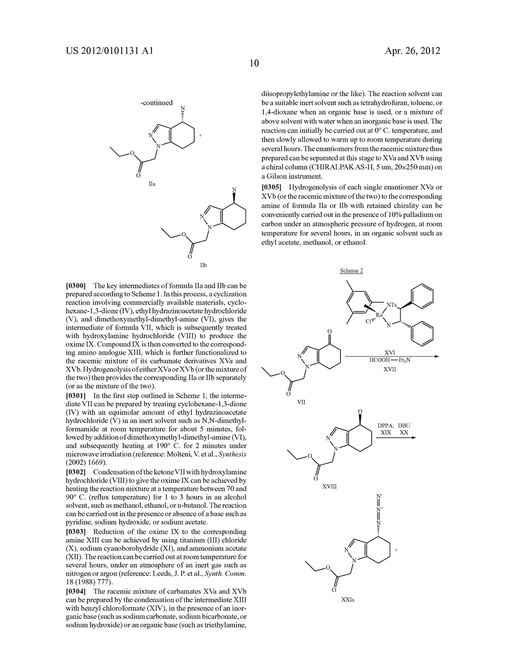 Aminotetrahydroindazoloacetic Acids - diagram, schematic, and image 11