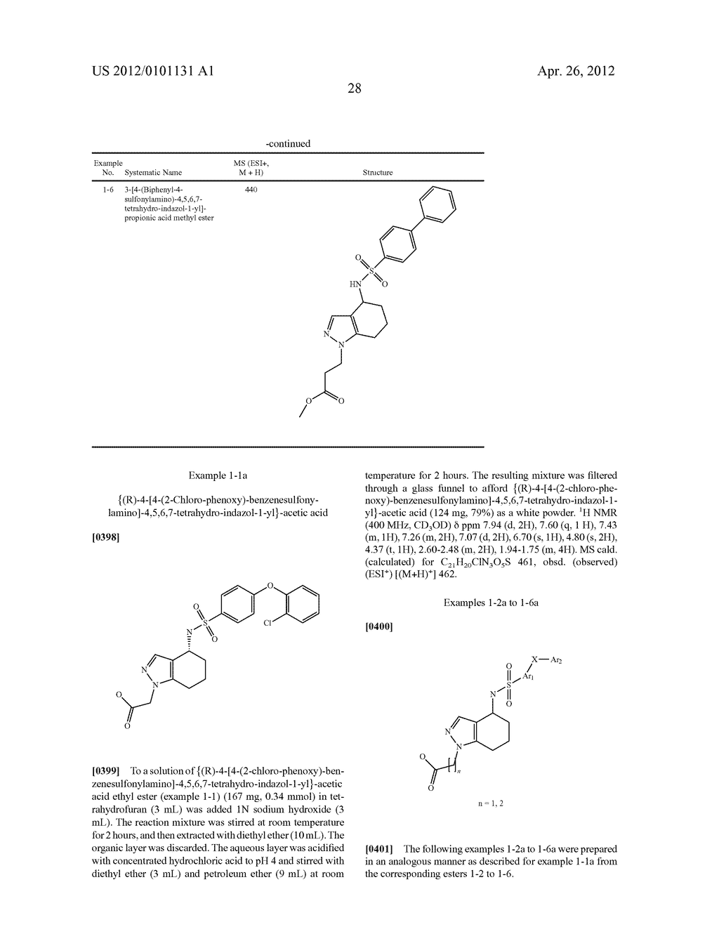 Aminotetrahydroindazoloacetic Acids - diagram, schematic, and image 29