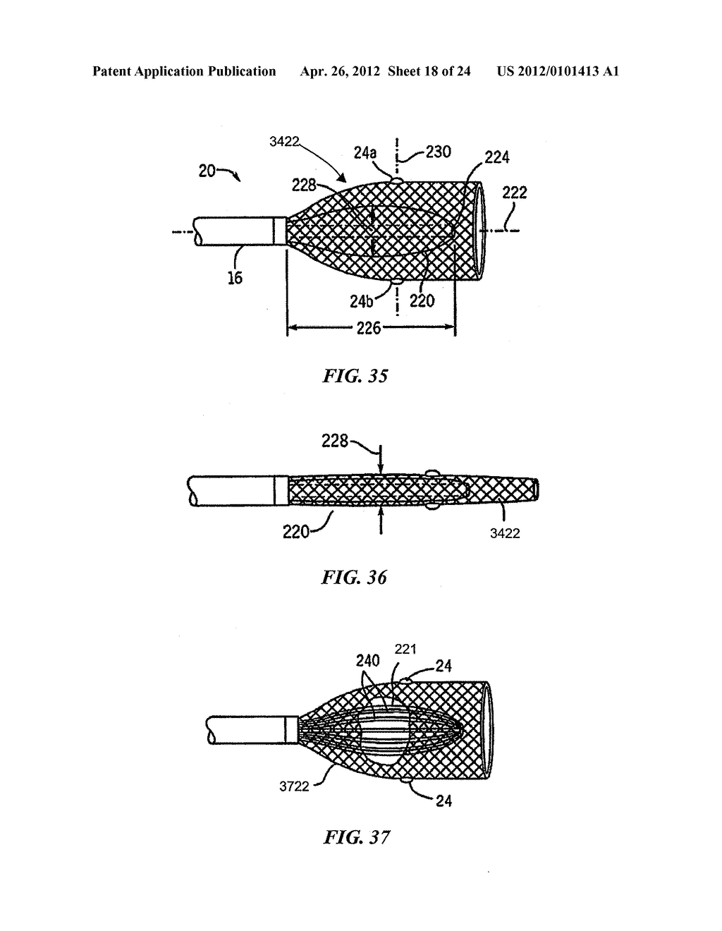 CATHETER APPARATUSES HAVING EXPANDABLE MESH STRUCTURES FOR RENAL     NEUROMODULATION AND ASSOCIATED SYSTEMS AND METHODS - diagram, schematic, and image 19