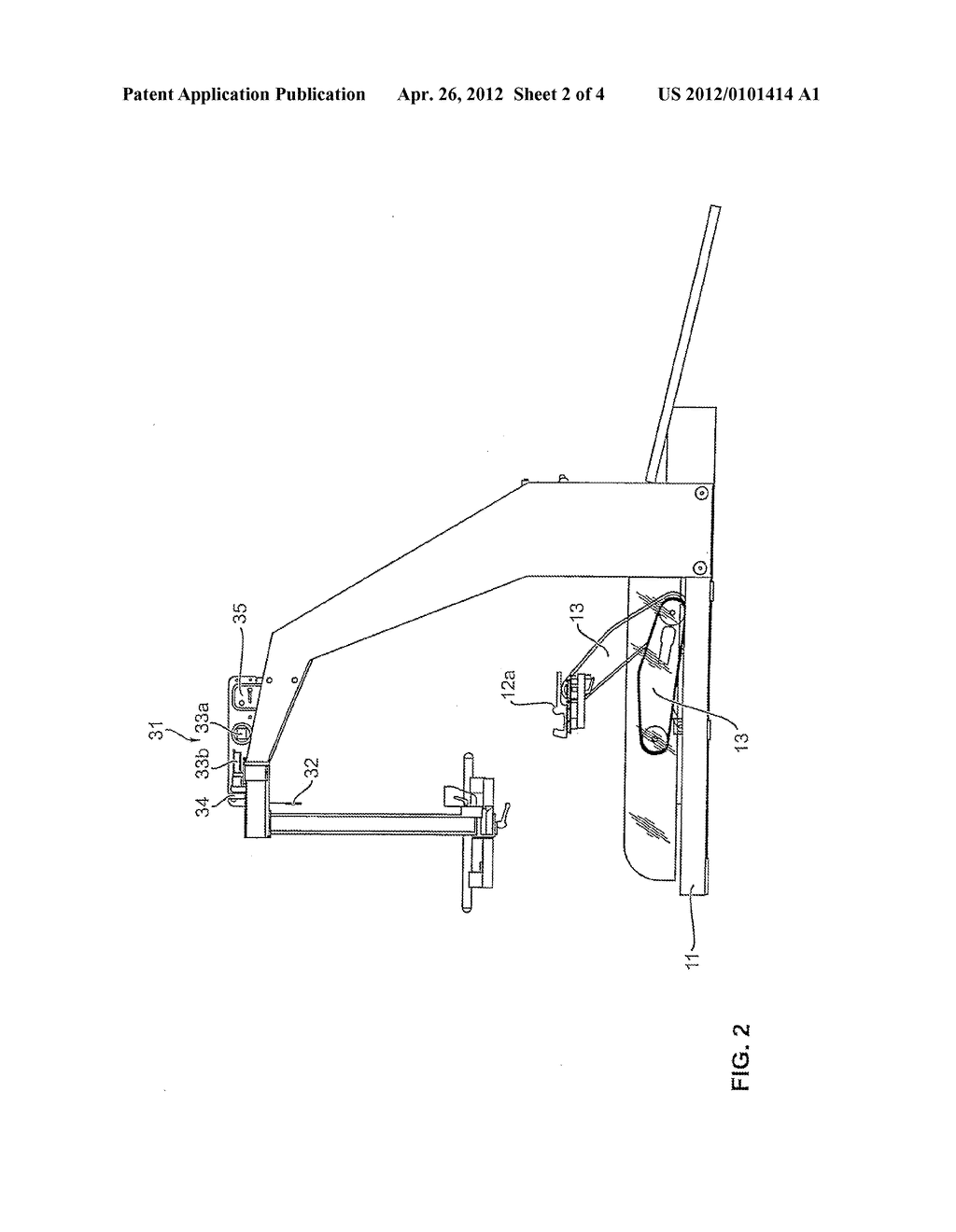 DEVICE FOR THERAPEUTICALLY TREATING AND/OR TRAINING THE LOWER EXTREMITIES     OF A PERSON - diagram, schematic, and image 03