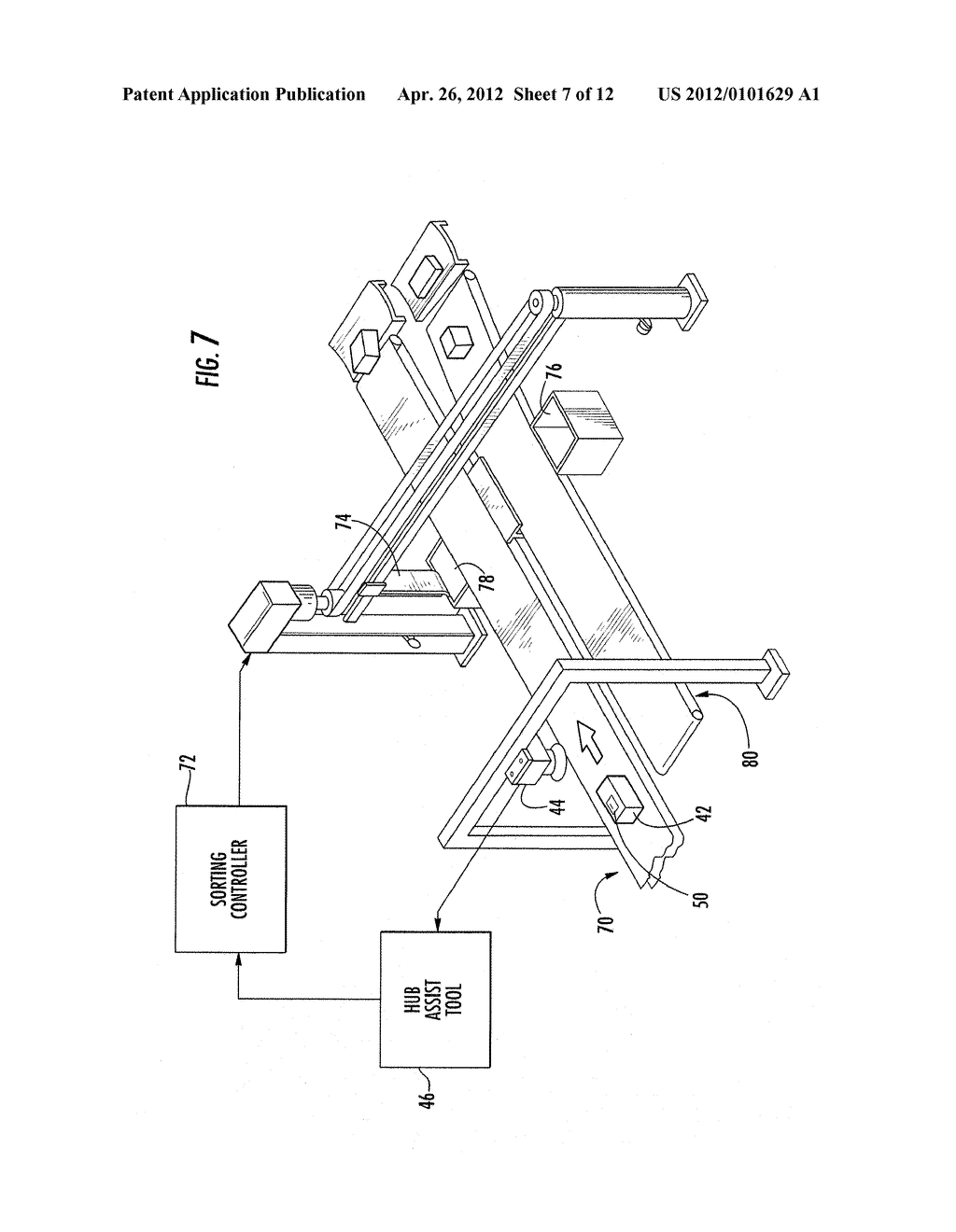 SYSTEMS AND METHODS FOR SORTING IN A PACKAGE DELIVERY SYSTEM - diagram, schematic, and image 08