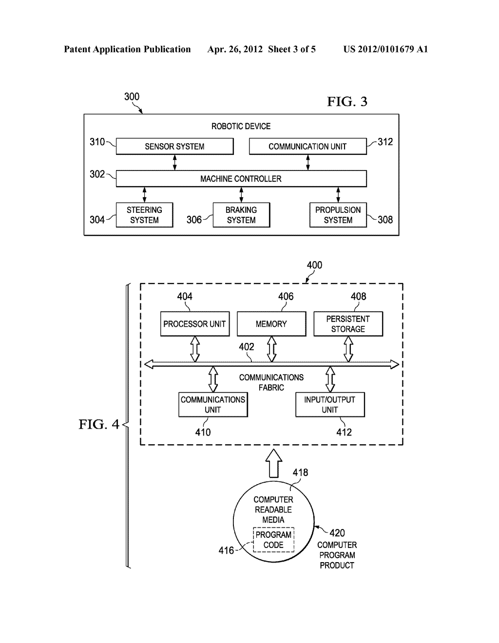 METHOD AND SYSTEM FOR ENHANCING OPERATING PERFORMANCE OF AN AUTONOMIC     MOBILE ROBOTIC DEVICE - diagram, schematic, and image 04