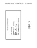 Customizable exercise routes for a user of a personal navigation device diagram and image