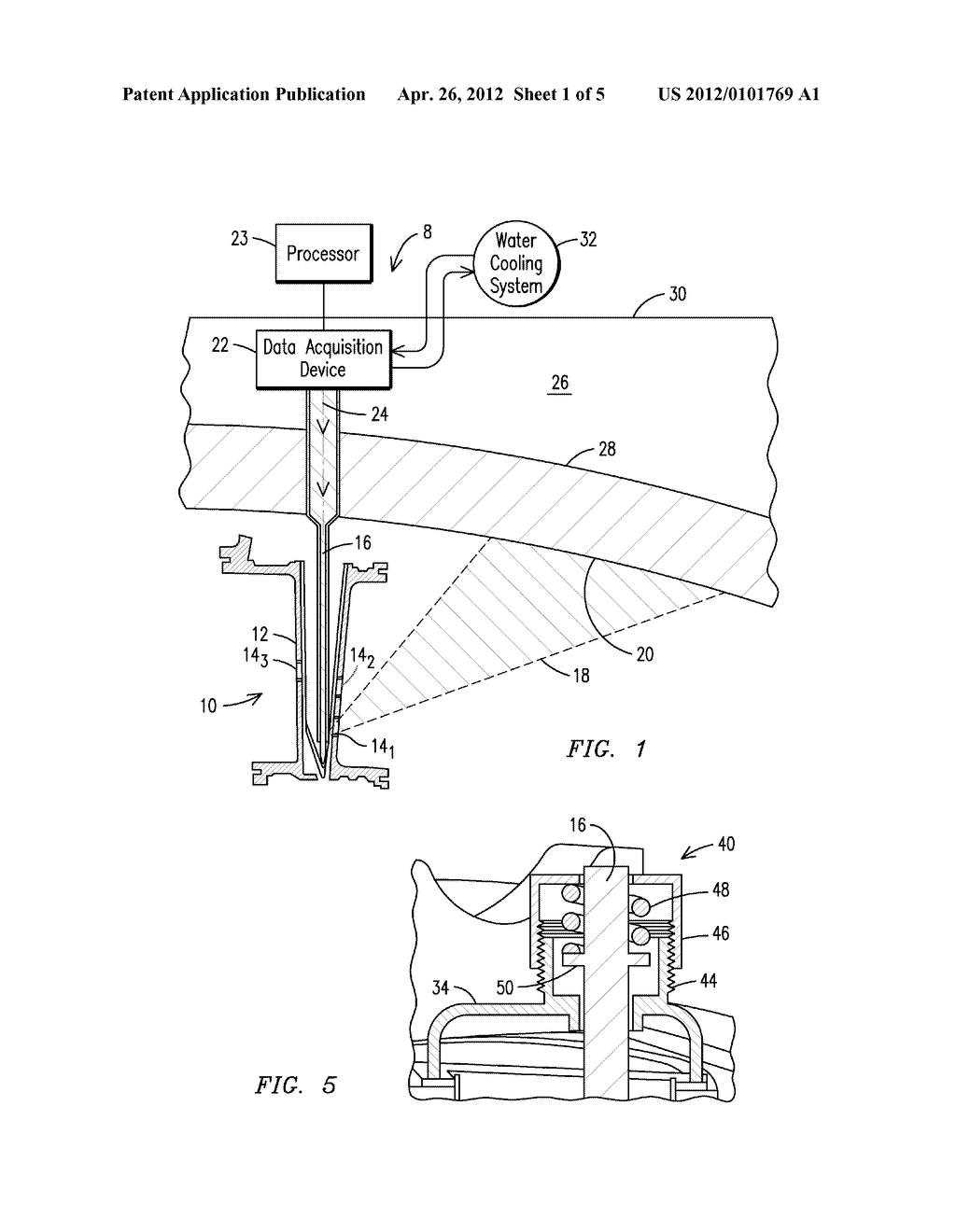 SYSTEM FOR MONITORING A HIGH-TEMPERATURE REGION OF INTEREST IN A TURBINE     ENGINE - diagram, schematic, and image 02
