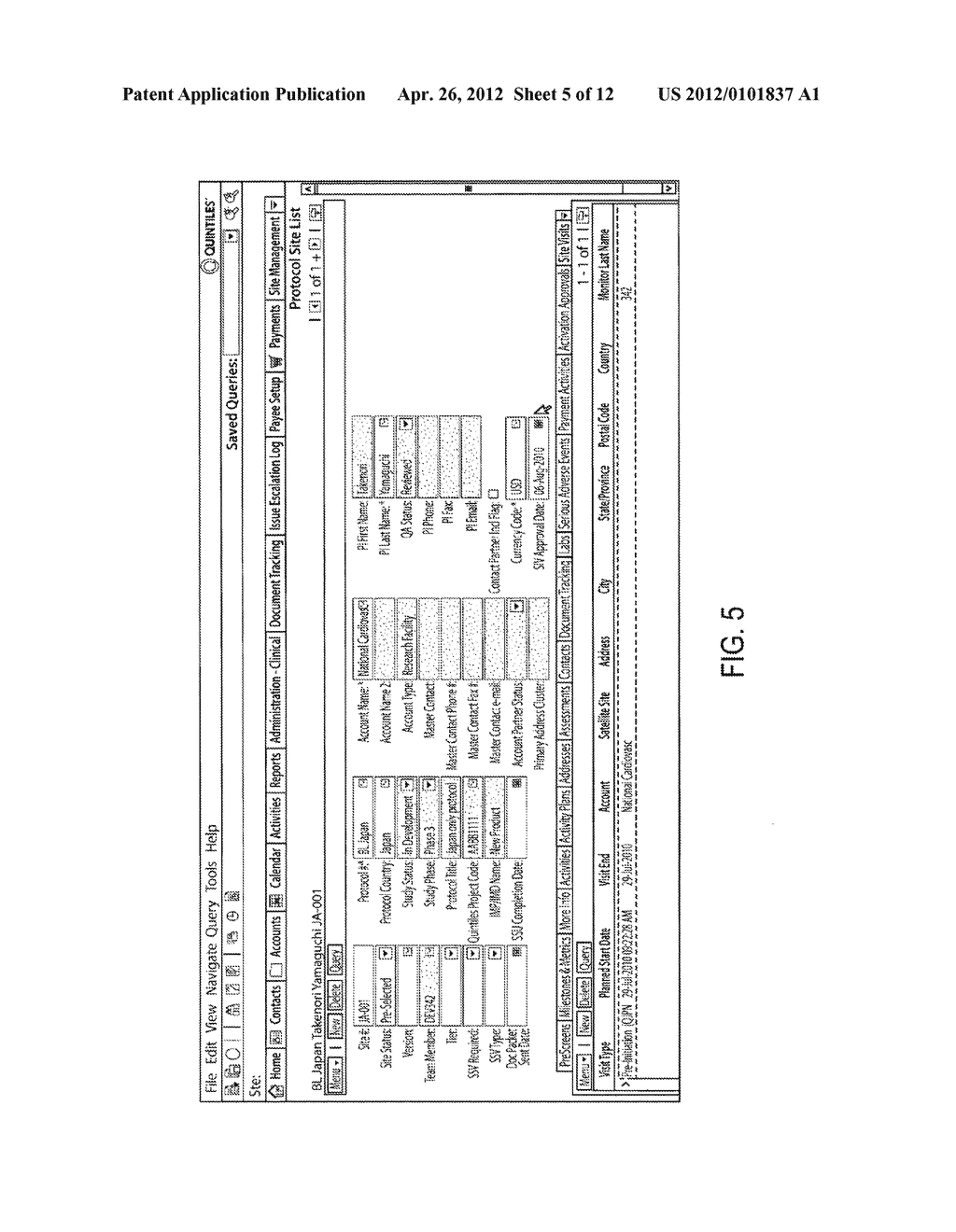 SYSTEMS AND METHODS FOR MANAGING CLINICAL TRIAL SITE VISIT REPORTS - diagram, schematic, and image 06