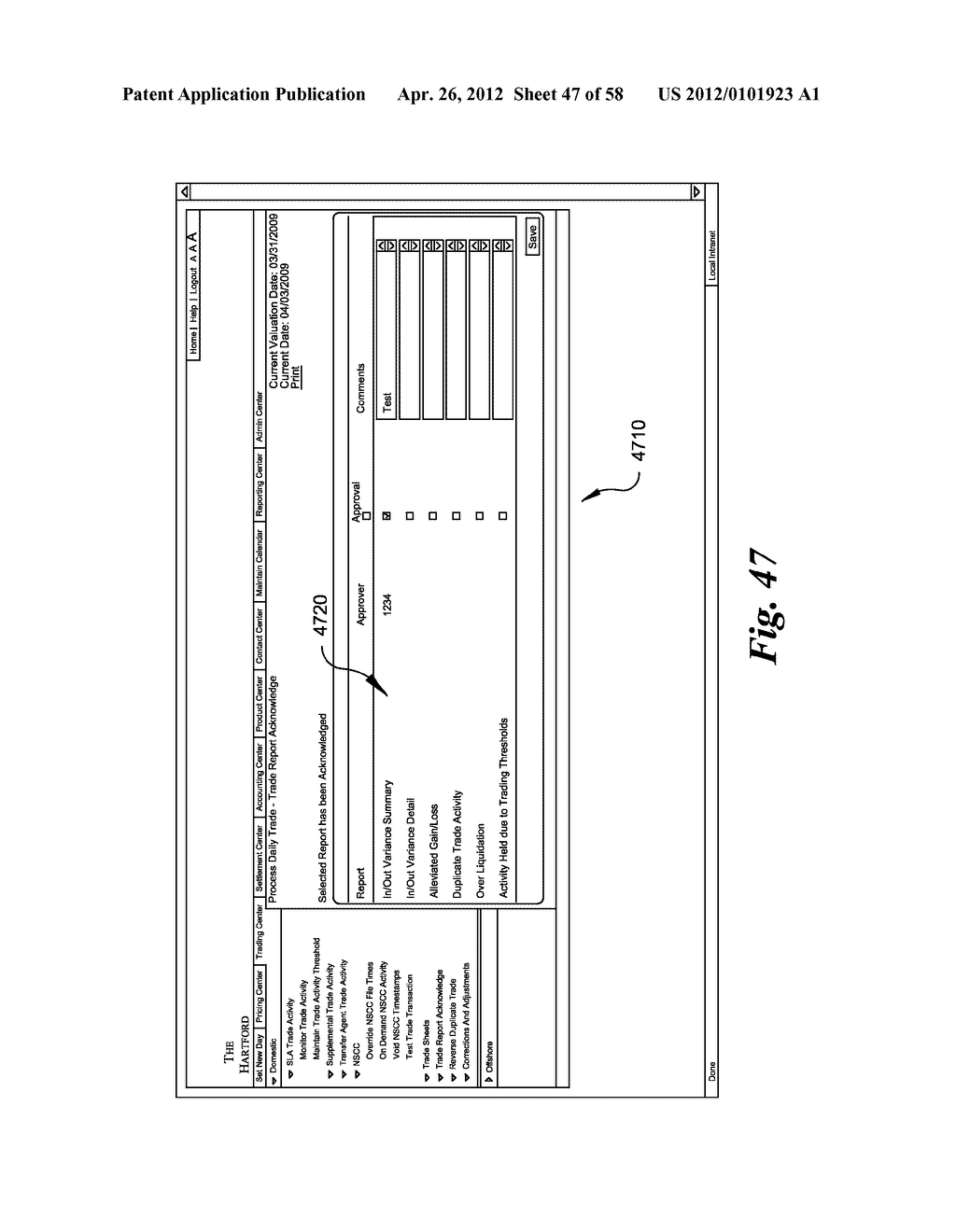 SYSTEM AND METHOD FOR PROCESSING DATA RELATED TO MANAGEMENT OF FINANCIAL     ASSETS - diagram, schematic, and image 48