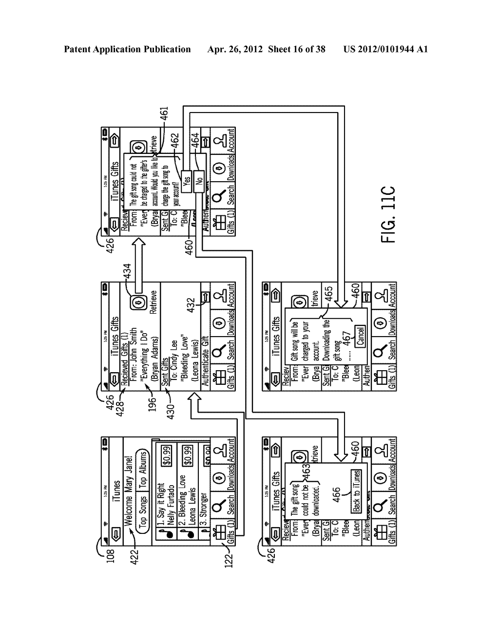 SYSTEM AND METHOD FOR PROCESSING MEDIA GIFTS - diagram, schematic, and image 17